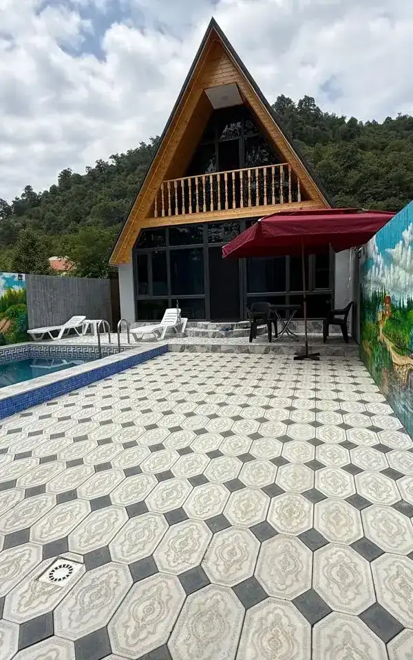 Lerikdə dağ mənzərəli A-Frame ev — Lerik